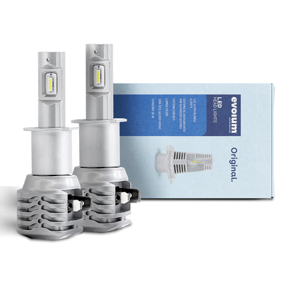 X9H3 - EVOLUM LED H3 ORIGINAL 14500 LM 6500K CHIP CSP CANBUS