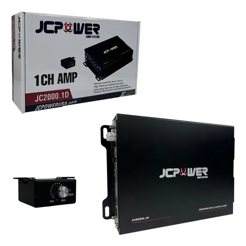 JC2000.1D - JC POWER AMPLIFICADOR 1CH CLASE D 1000W RMS