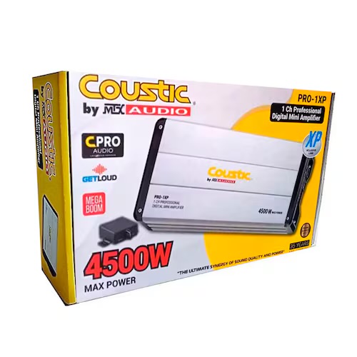PRO-1XP - COUSTIC AMPLIFICADOR DE 1 CANAL CLASE D 4500W MAX