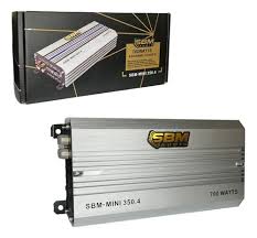 SBM-MINI350.4 - SBM AMPLIFICADOR 4 CANALES 700W MAX CLASE D