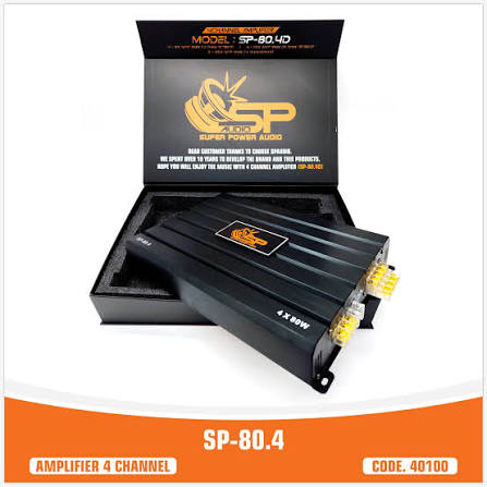 SP-80.4 - SP AUDIO AMPLIFICADOR 4 CANALES 80X4
