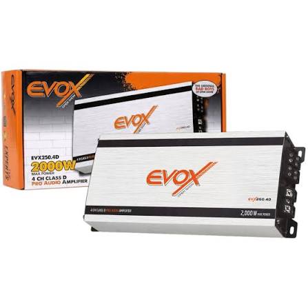 EVX250.4D - EVOX AMPLIFICADOR DE 4 CANALES CLASE D 2000W MAX