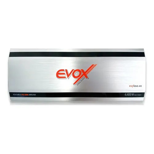 EVX550.4D - EVOX AMPLIFICADOR DE 4 CANALES CLASE D 4400W MAX