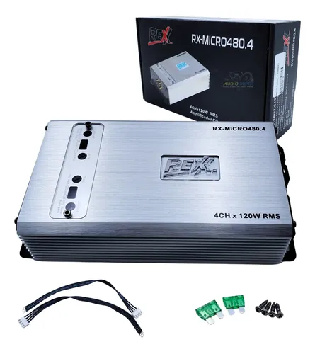 RX-MICRO480.4 - REXX AMPLIFICADOR 4 CANALES FULL RANGE CLASE D 120W x4