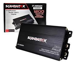 ST-AM0604 - SCANDALTEK AMPLIFICADOR 4 CANALES NANO 1200W