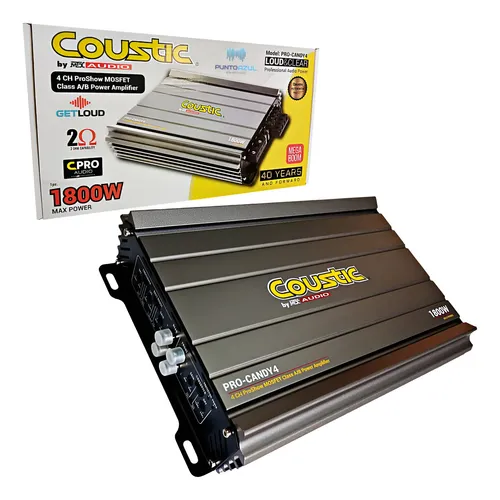 PRO-CANDY4 - COUSTIC AMPLIFICADOR 4 CH 1800W MAX