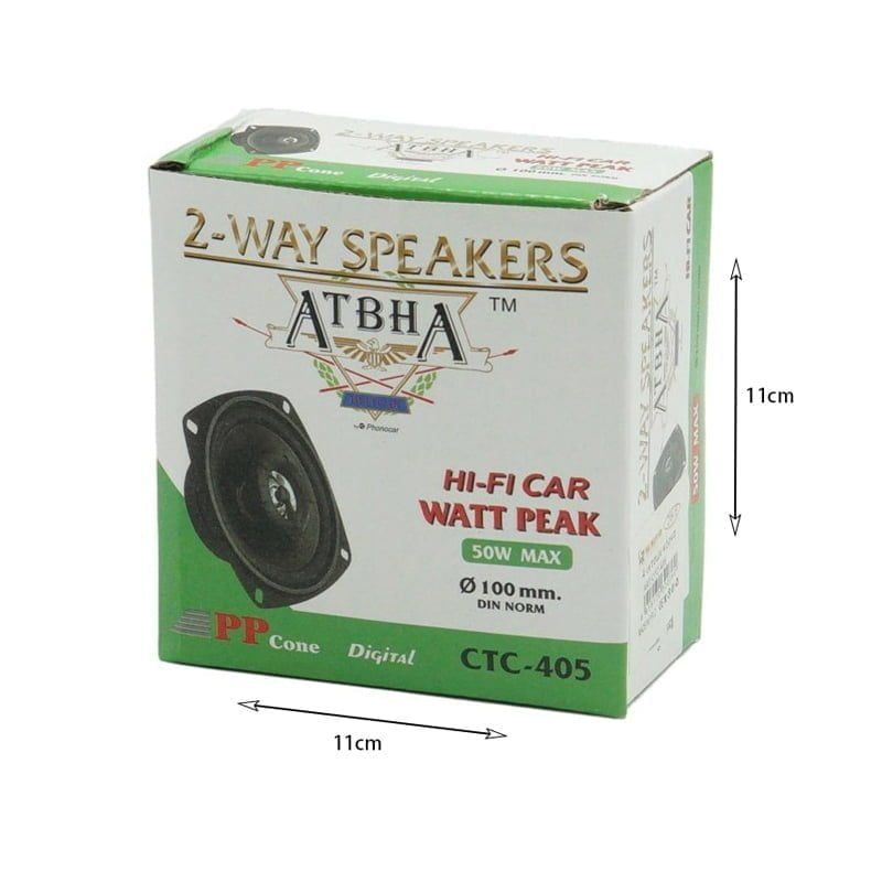 CTC-405 - ATBHA BOCINA DE 4" 2 VIAS 50W MAX POR PIEZA