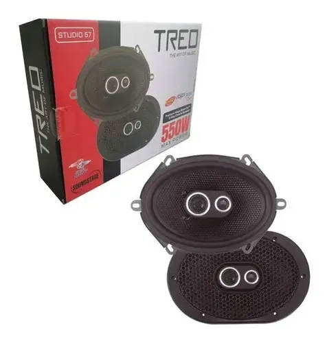 STUDIO57 - TREO BOCINAS 5X7 / 6X8 2 VIAS 550W