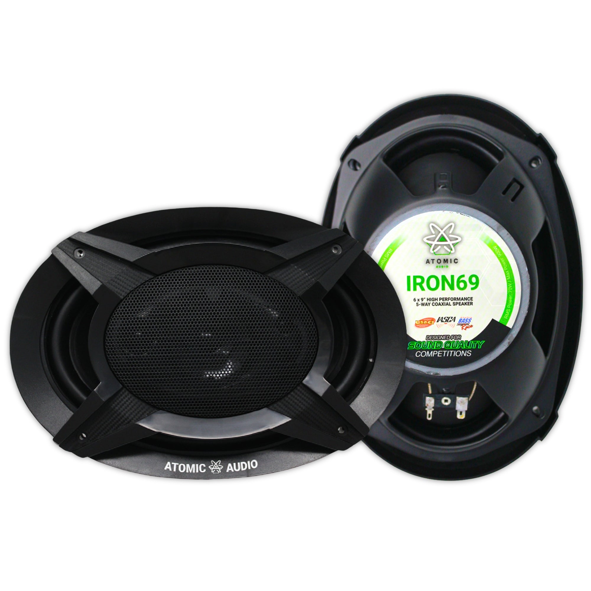 IRON69 - ATOMIC BOCINAS 6X9 5 VIAS 900W MAX