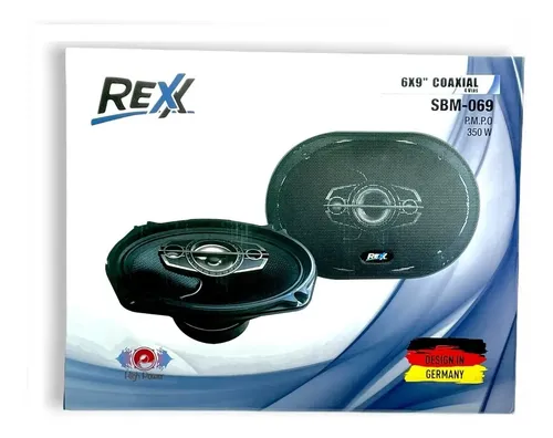 RX-069 - REXX PAR BOCINAS 6X9" 4 VIAS 600W MAX