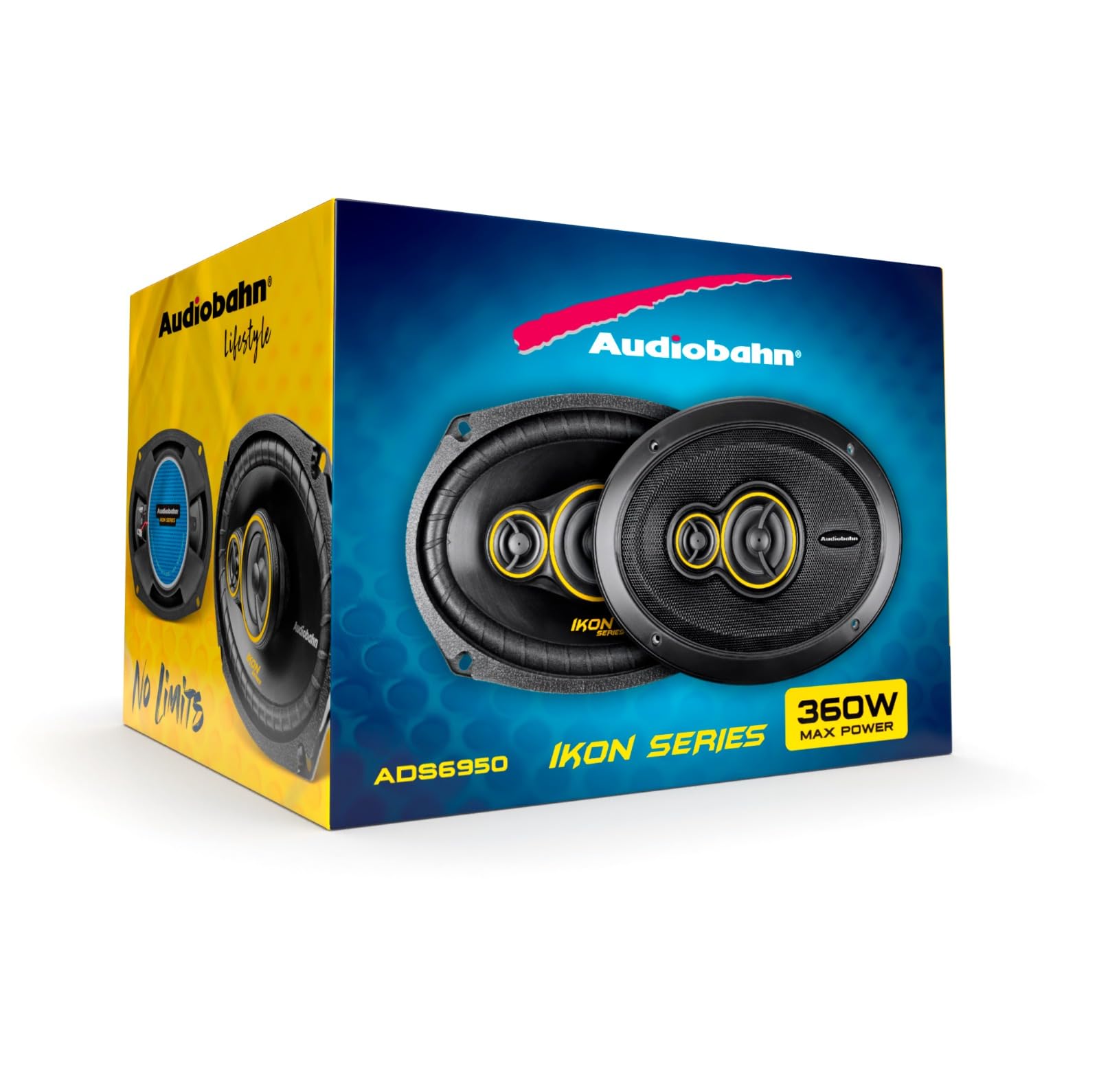 ADS6950 - AUDIOBAHN PAR BOCINAS 6X9" 3 VIAS 360W