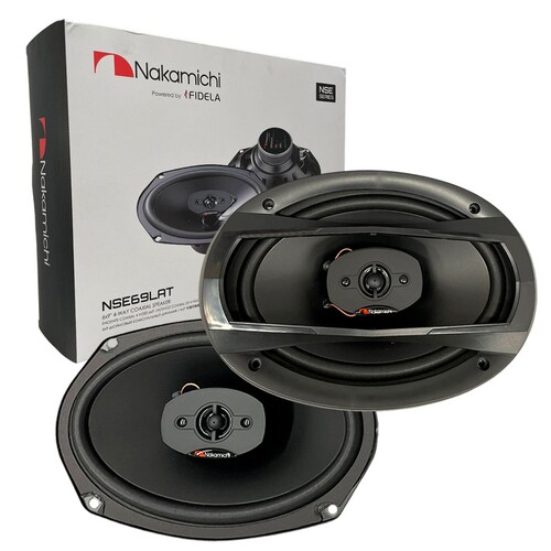 NSE69LAT - NAKAMICHI PAR DE BOCINAS 6x9" 4 VIAS 750W MAX 75W RMS