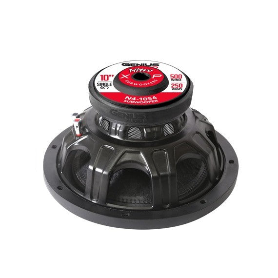 N4-10S4 - GENIUS SUBWOOFER DE 10" SERIE NITRO 500W MAX 250W RMS 4 OHMS