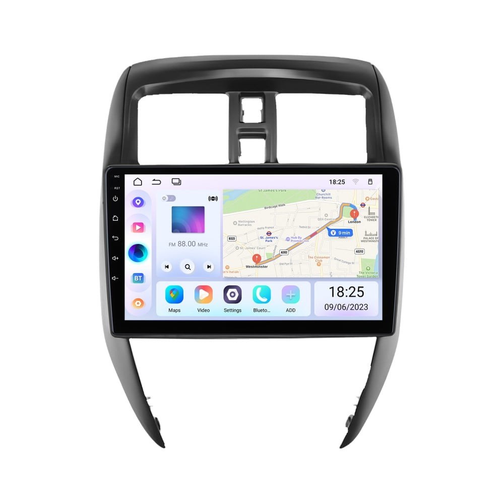 PANTALLA ANDROID 10" PARA NISSAN VERSA 2016-19 CON APPLE CARPLAY & ANDROID AUTO INALAMBRICOS