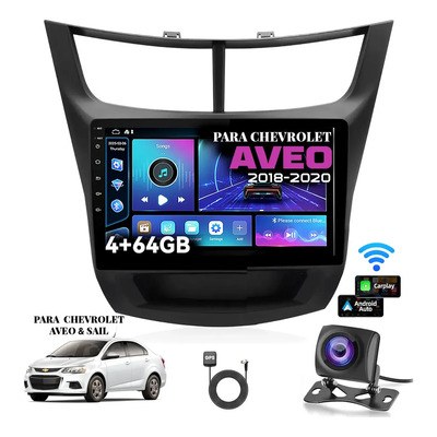 PANTALLA ANDROID 9" PARA CHEVROLET AVEO 2018-22 CON APPLE CARPLAY & ANDROID AUTO INALAMBRICOS