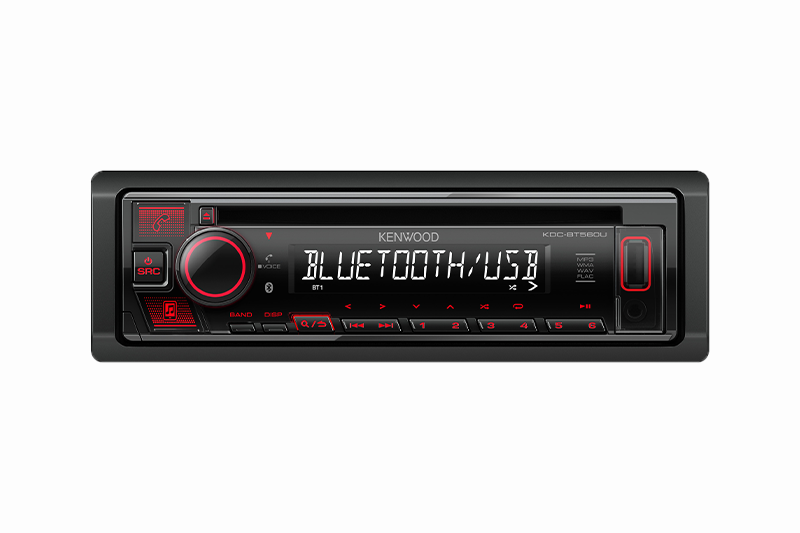 KDC-BT560U - KENWOOD ESTÉREO 1 DIN BLUETOOTH APP USB AUX