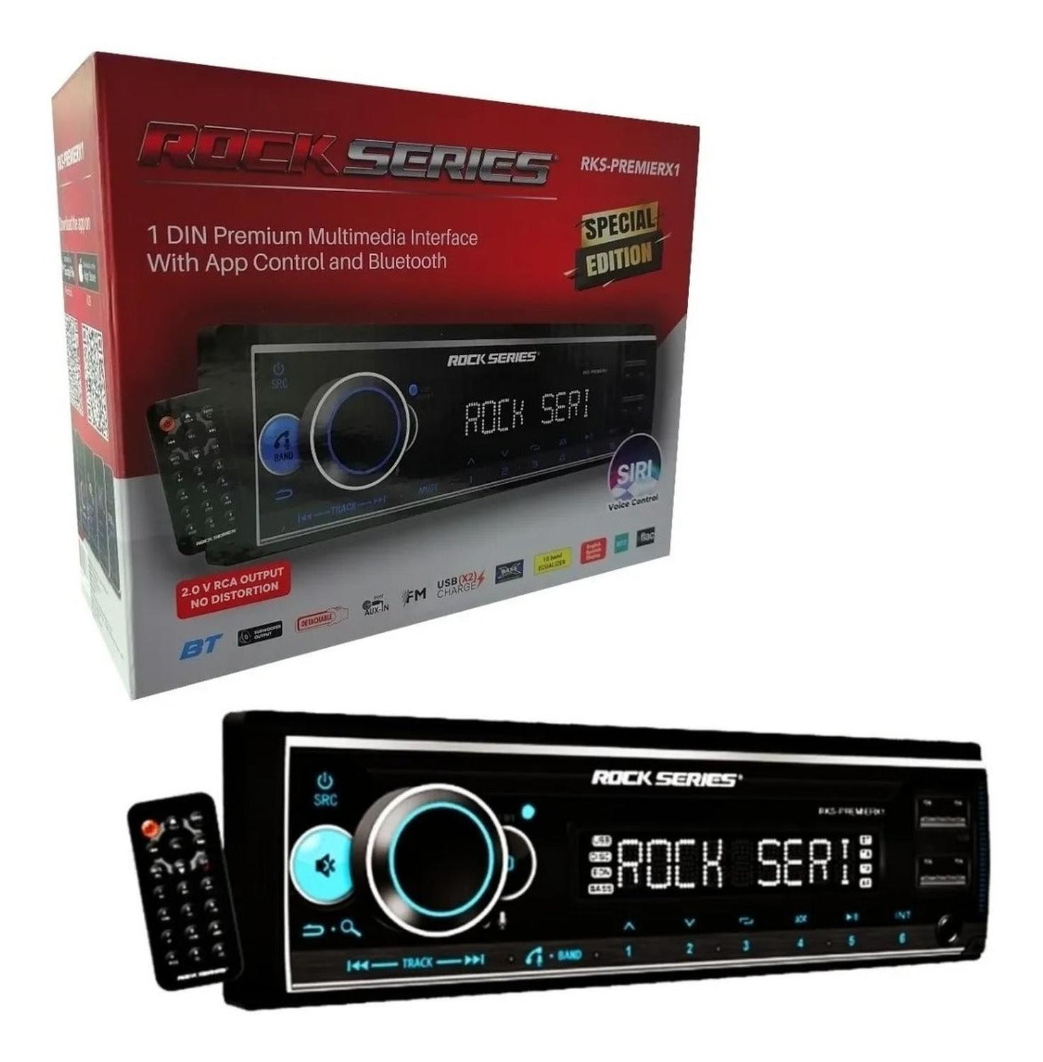 RKS-PREMIERX1 - ROCK SERIES ESTEREO 1 DIN 50WX4 APP BT 2USB AUX