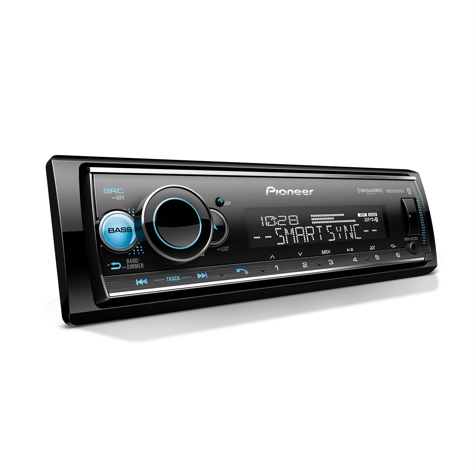 MVH-S522BT - PIONEER 1 DIN BLUETOOTH USB APP 3 PAR RCA