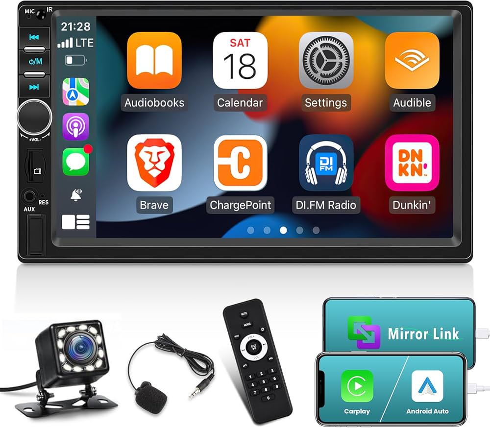 2DCPAA - PANTALLA 7" CARPLAY & ANDROID AUTO INALAMBRICOS