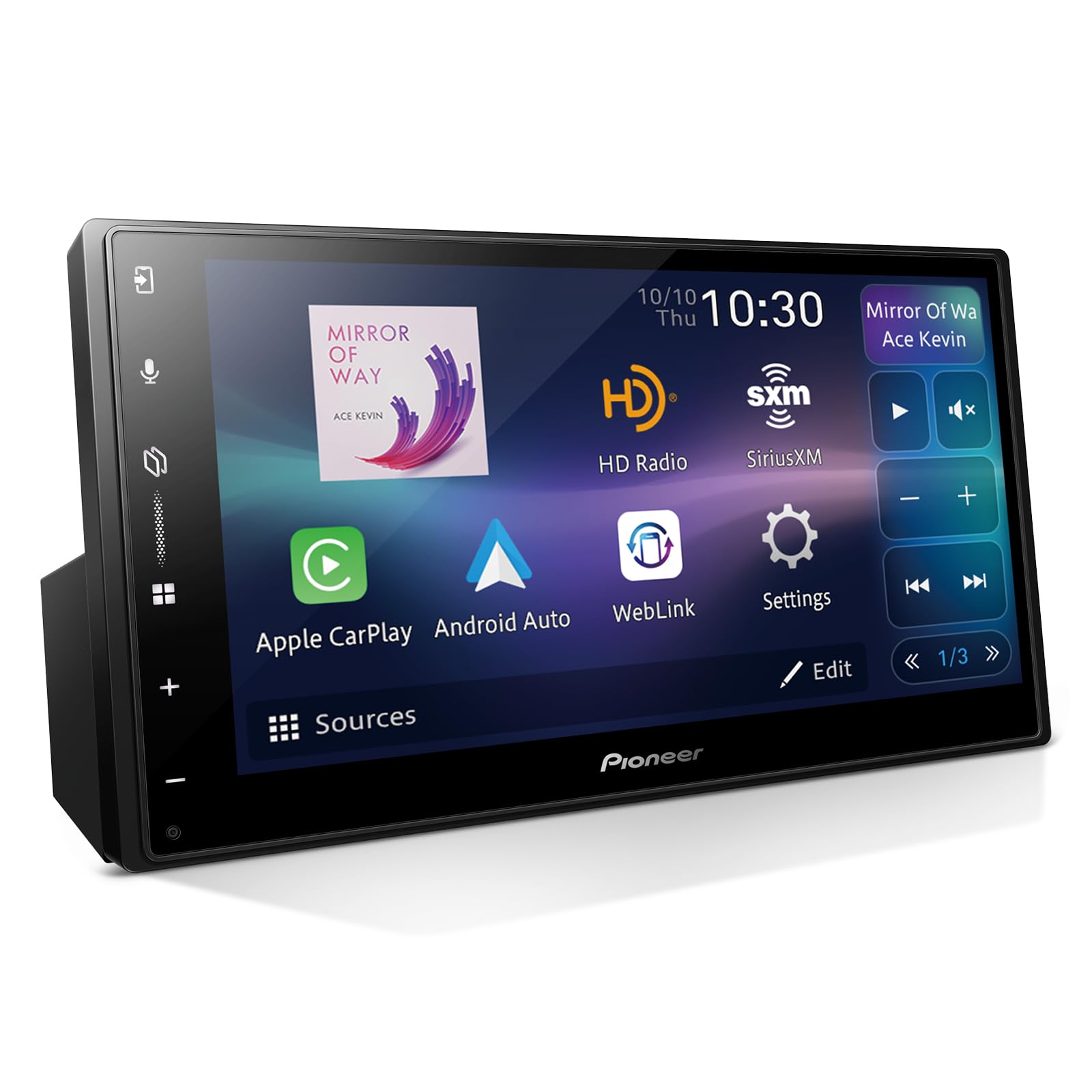 DMH-2000NEX - PIONEER PANTALLA 6.8" 1 DIN CARPLAY ANDROID AUTO