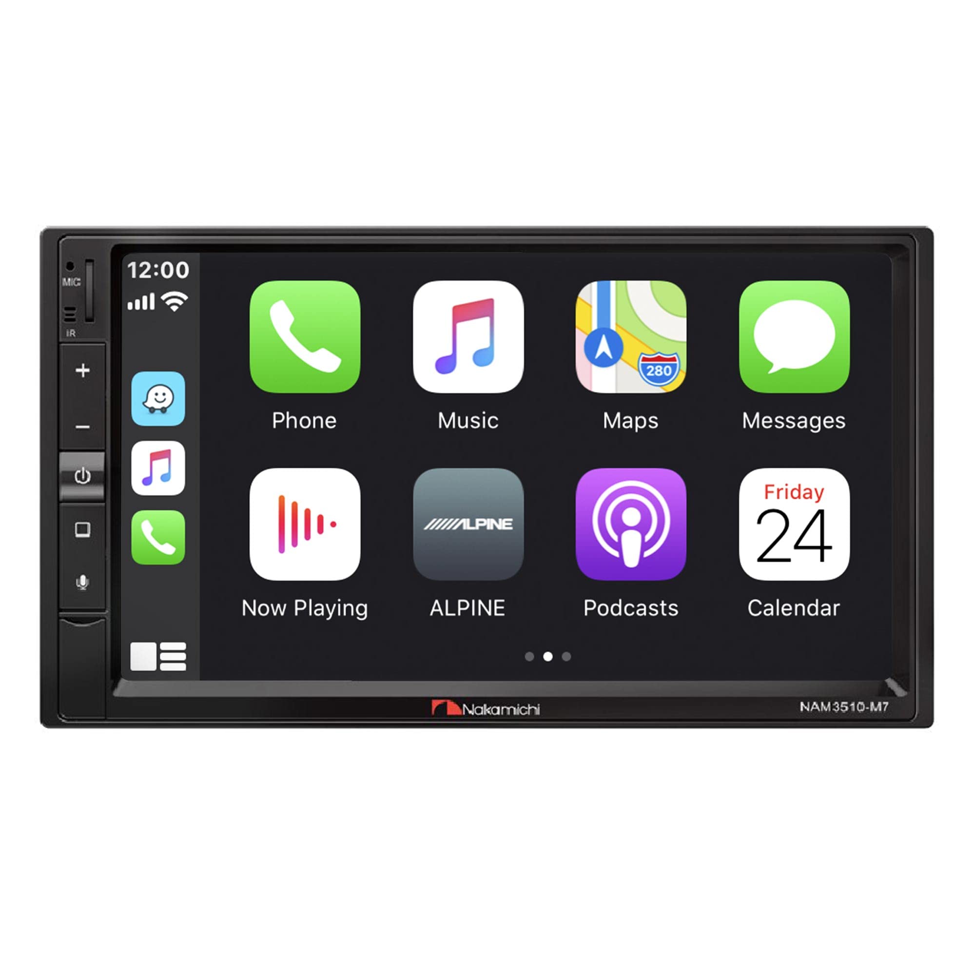 NAM3510-M7 - NAKAMICHI ESTEREO 2 DIN DE 7" CARPLAY ANDROID AUTO MULTIMEDIA