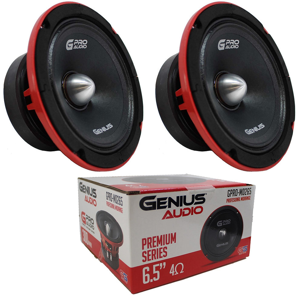 GPRO-M0265 - GENIUS MEDIO 6.5 BA 300WMAX 4 OHM M0265 ROJO