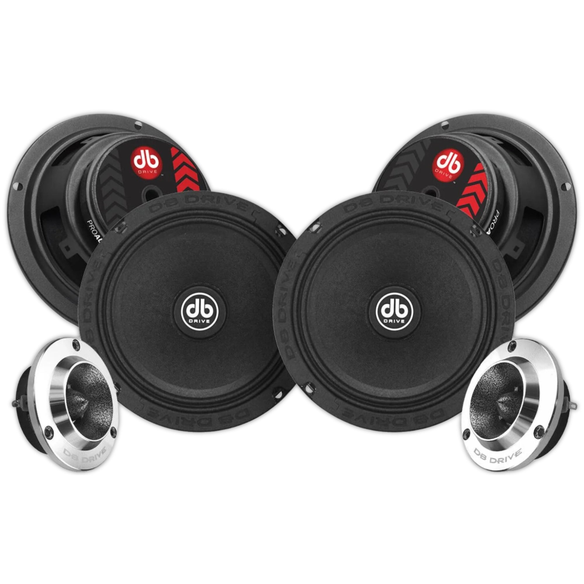 PRO6K4M - DB DRIVE COMO 4 MEDIOS + 2 TWEETER