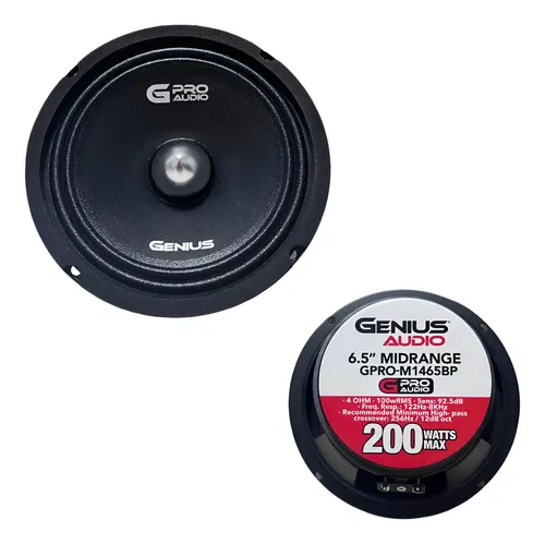 GPRO-M1465BP - GENIUS PAR MEDIO RANGO 6.5" ALUMINIUM BULLET 200W MAX