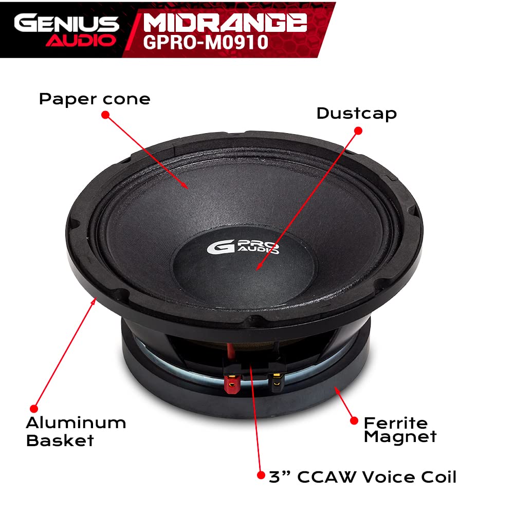 GPRO-M0910 - GENIUS MEDIO RANGO 10" 700W MAX 350W RMS