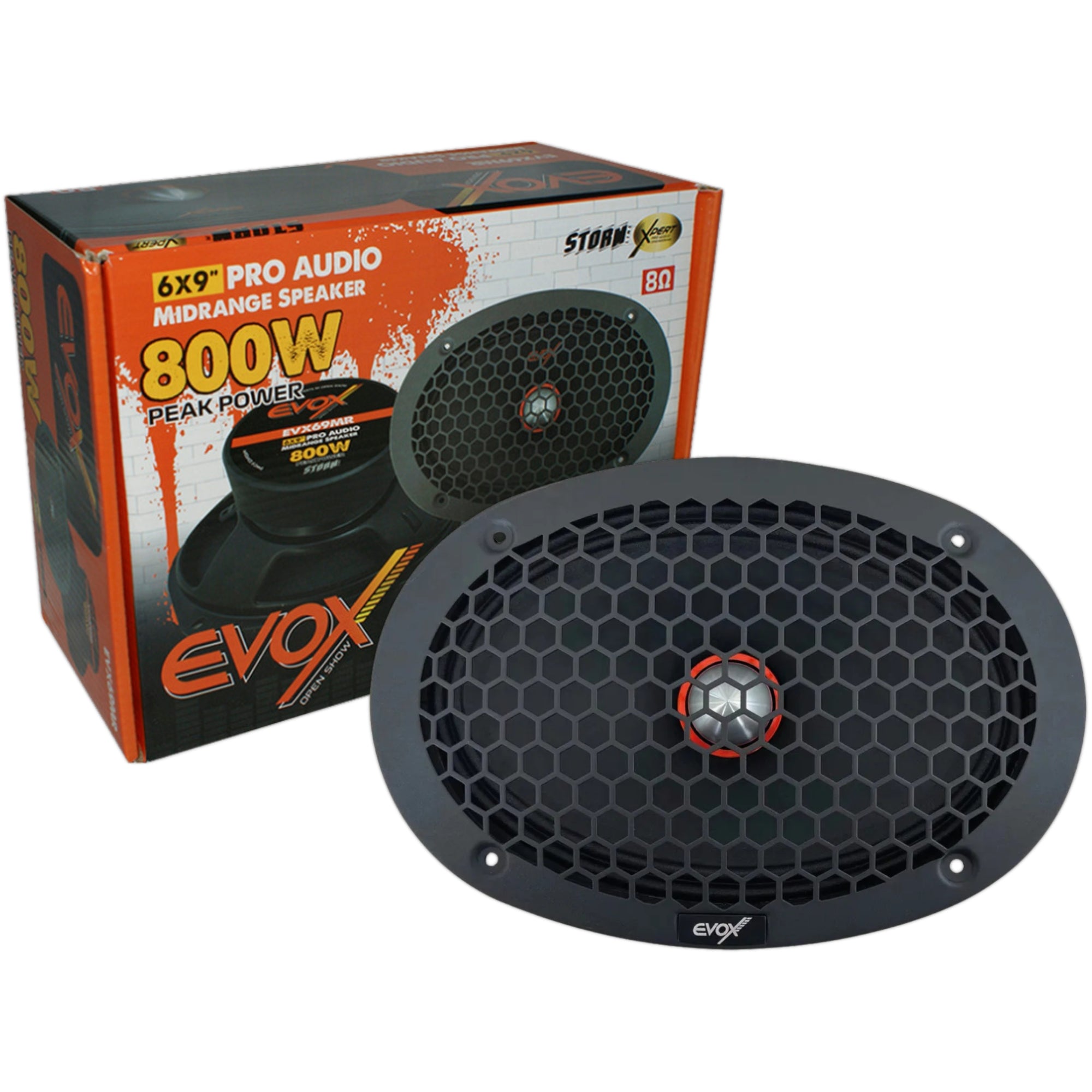 EVX69MR - EVOX MEDIO RANGO DE 6X9" 400W RMS 800W MAX 8 OHMS