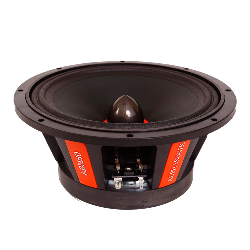 ABM80 - ALPHASONIK PAR DE MEDIOS RANGOS 8" 800W MAX 200W RMS 4 OHMS