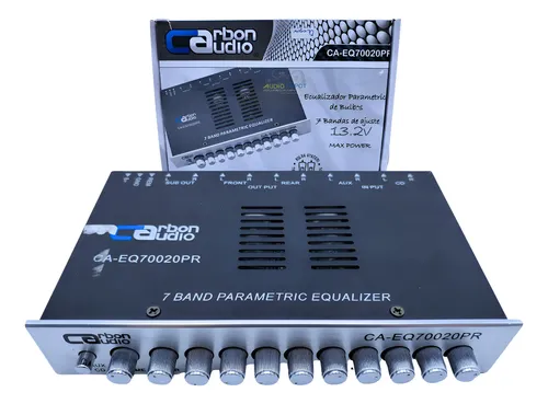 EQ-70020PR - CARBON AUDIO ECUALIZADOR PARAMETRICO DE BULBOS 7 BANDAS 13.2V