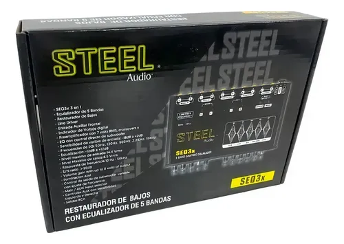 SEQ3X - STEEL AUDIO RESTAURADOR DE BAJOS Y ECUALIZADOR