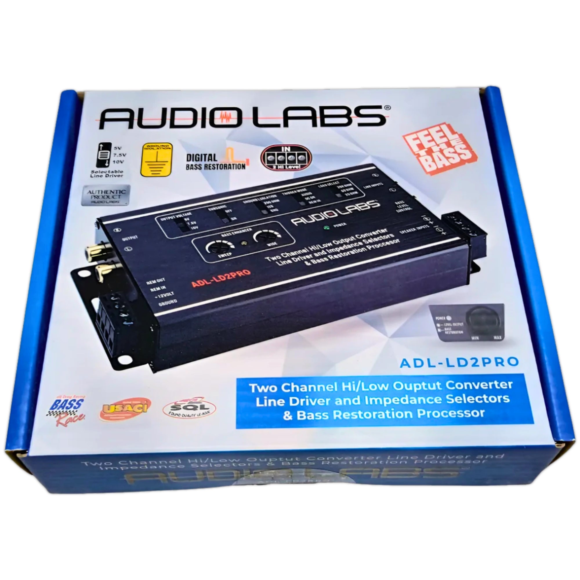 ADL-LD2PRO - AUFIOLABS RESTAURADOR DE BAJOS + HILOW + LINE DRIVER