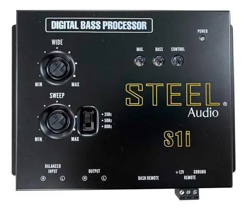 S1i - STEEL AUDIO RESTAURADOR DE BAJOS CONTROL DE 1 PERILLA
