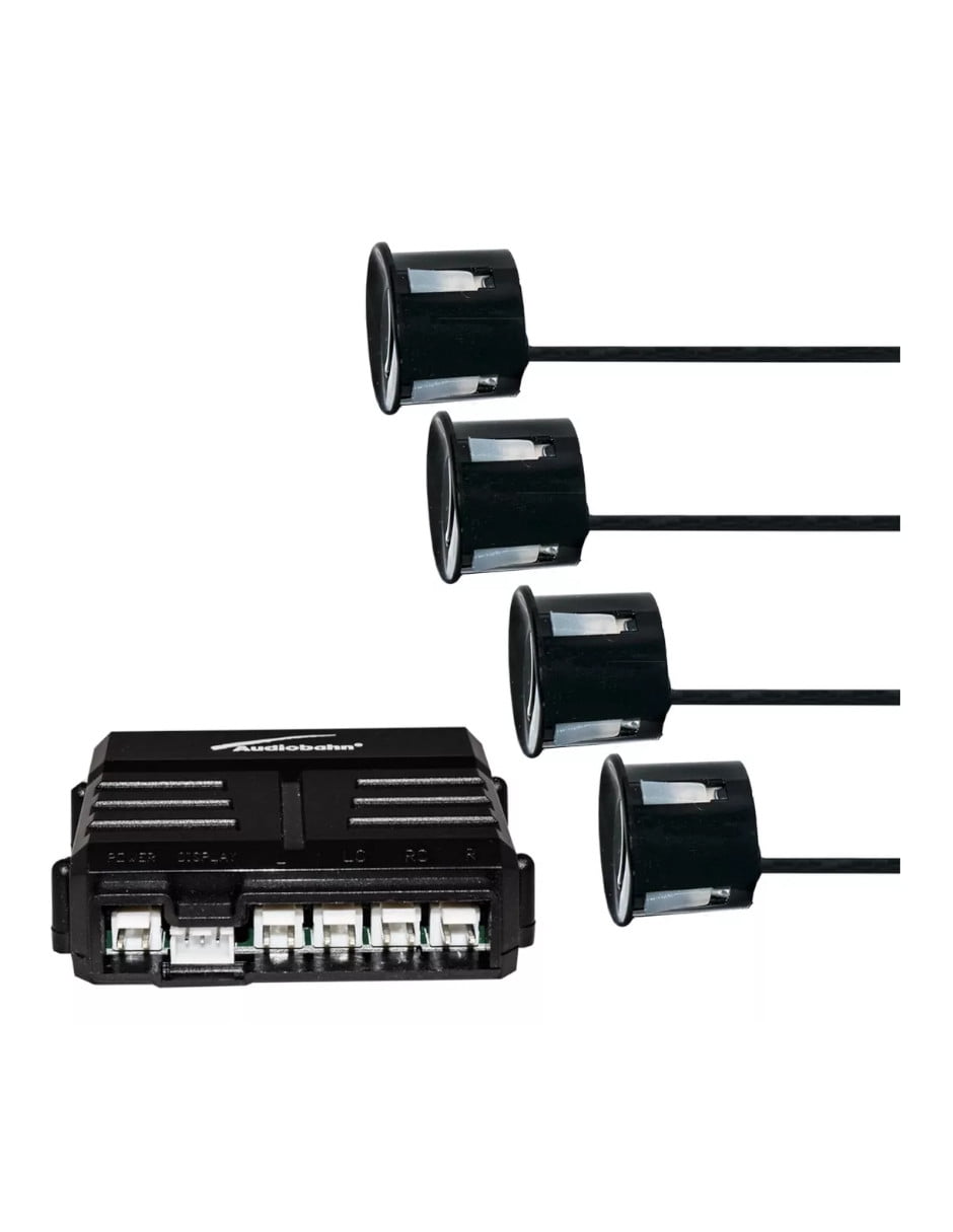 APS04.BK - AUDIOBAHN SENSORES DE REVERSA DE 4 PUNTOS NEGROS