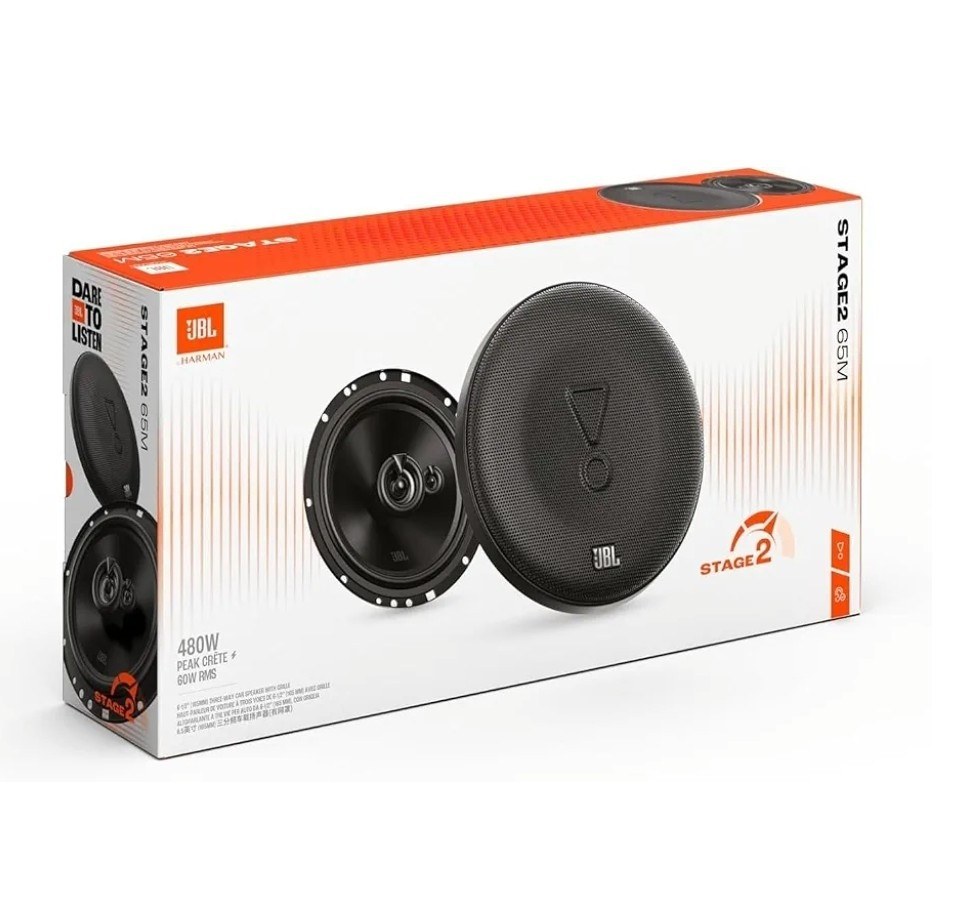 PAR DE BOCINAS JBL STAGE265M 6.5" 3 VIAS 480W MAX