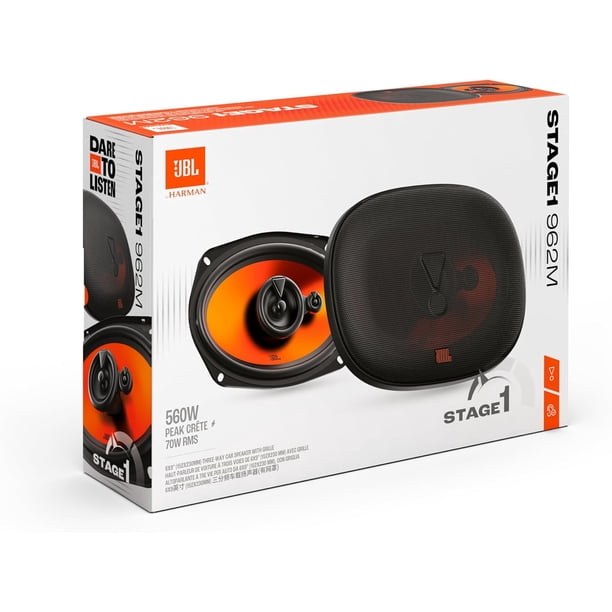 PAR DE BOCINAS JBL STAGE1962M 6x9" 560W MAX 3 VIAS 4 OHMS