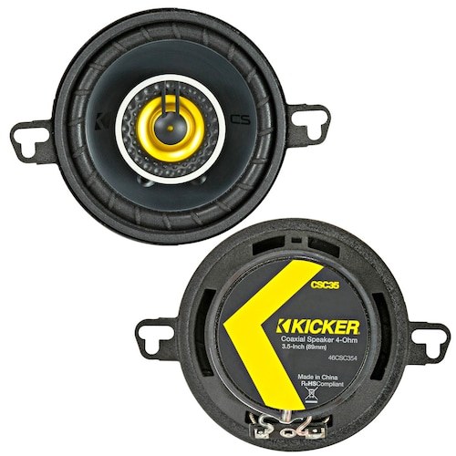 PAR DE BOCINAS COAXIALES 3.5” KICKER CSC35 90W MAX 30W RMS