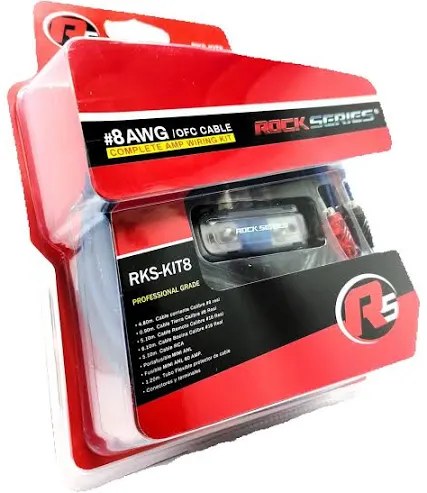 RKS-KIT8 - ROCK SERIES KIT DE INSTALACION CALIBRE 8 PARA AMPLIFICADOR
