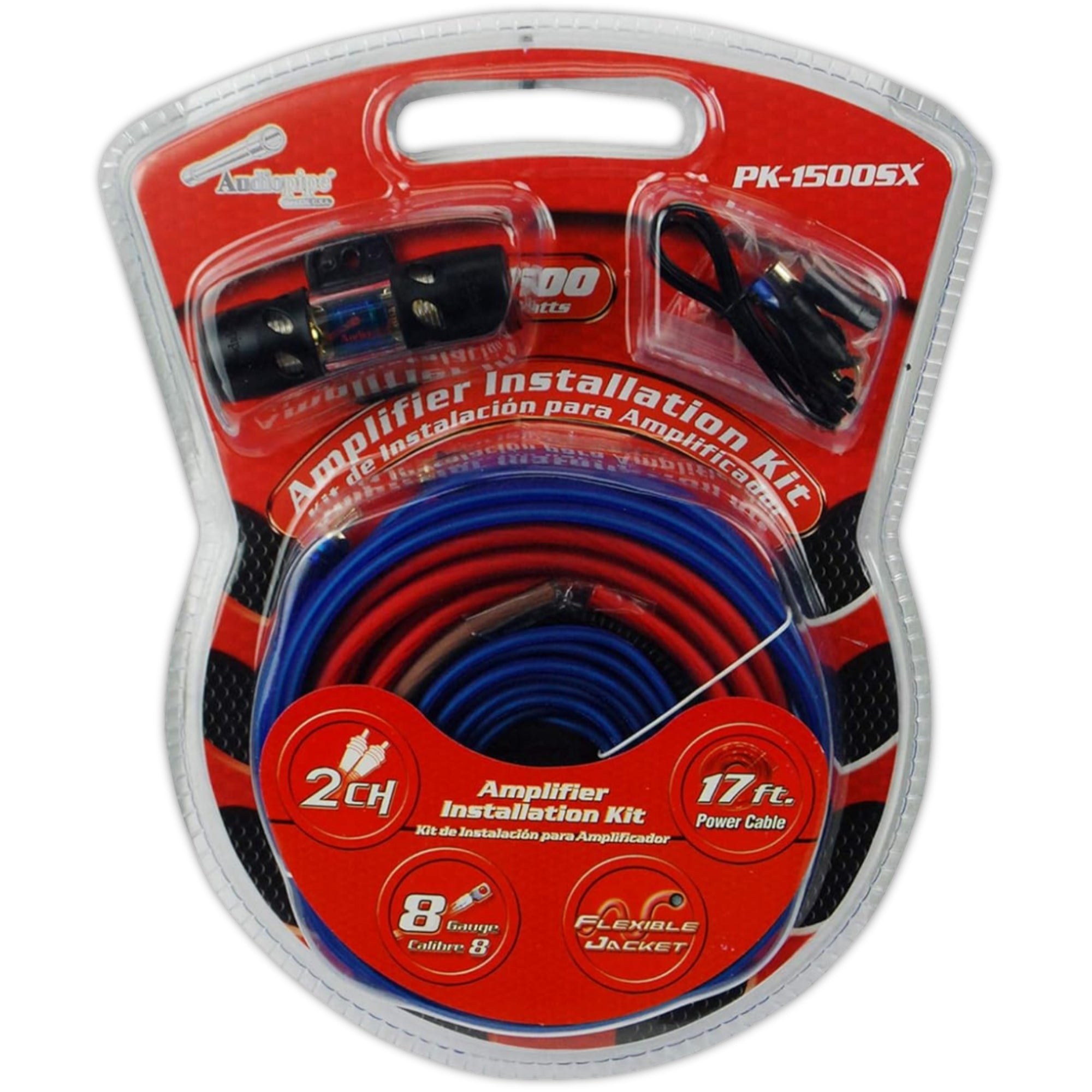 PK-1500SX - AUDIOPIPE KIT DE INSTALACION CALIBRE 8