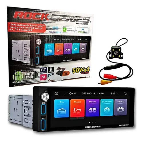 RKS-PREMIERX7 - ROCK SERIES 1 DIN PANTALLA 7" CARPLAY ANDROID AUTO