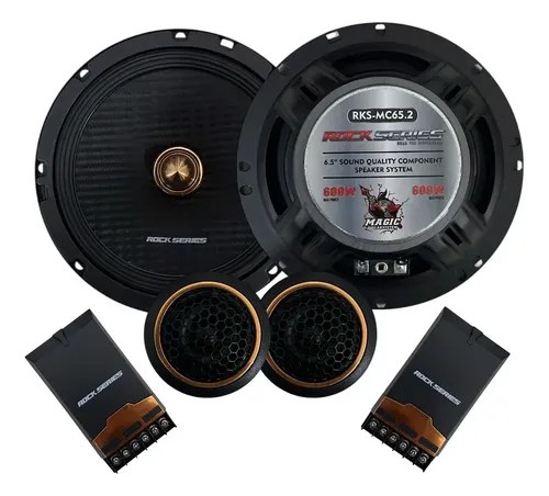 SET DE MEDIOS 6.5" ROCK SERIES RKS-MC65.2 2 VIAS 600W MAX