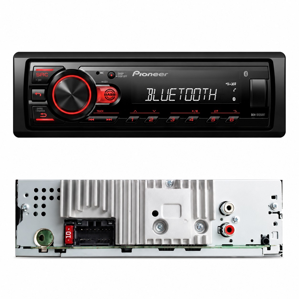AUTOESTÈREO PIONEER MVH-S235BT 1 DIN CON BLUETOOTH USB AUX