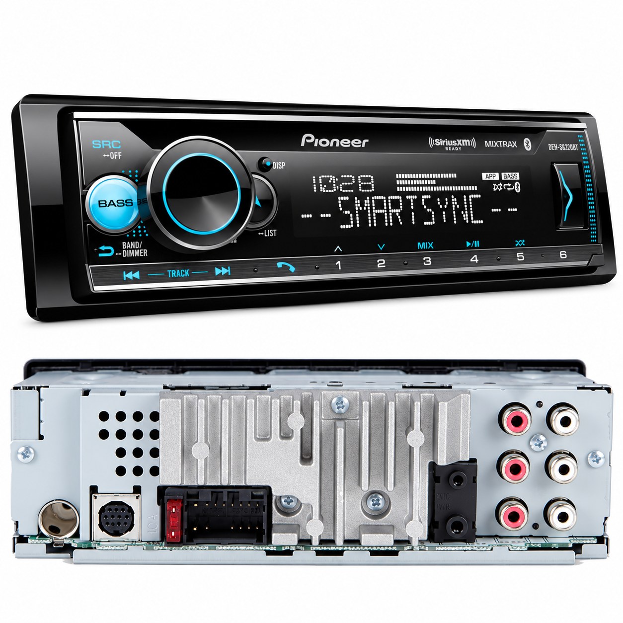 AUTOESTÉREO PIONEER DEH-S6220BT 1 DIN BLUETOOTH REPRODUCTOR DE CD