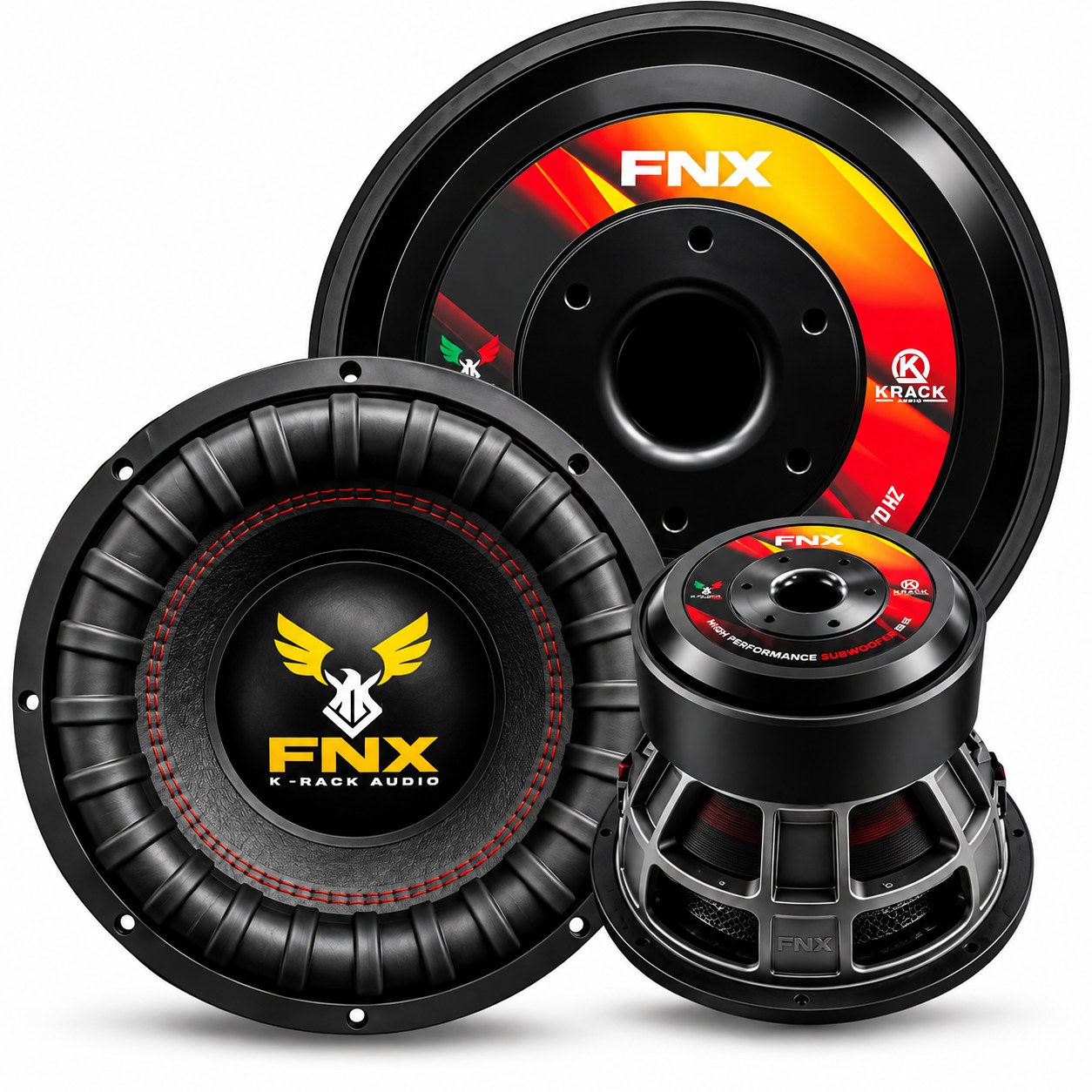 SUBWOOFER 15” KRACK KW-1544FNX 3500W RMS DOBLE BOBINA 4 OHMS