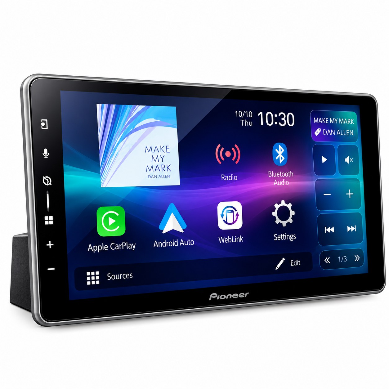 PANTALLA 9" FLOTANTE PIONEER DMH-ZF7650BT CARPLAY Y ANDROID AUTO INALAMBRICOS