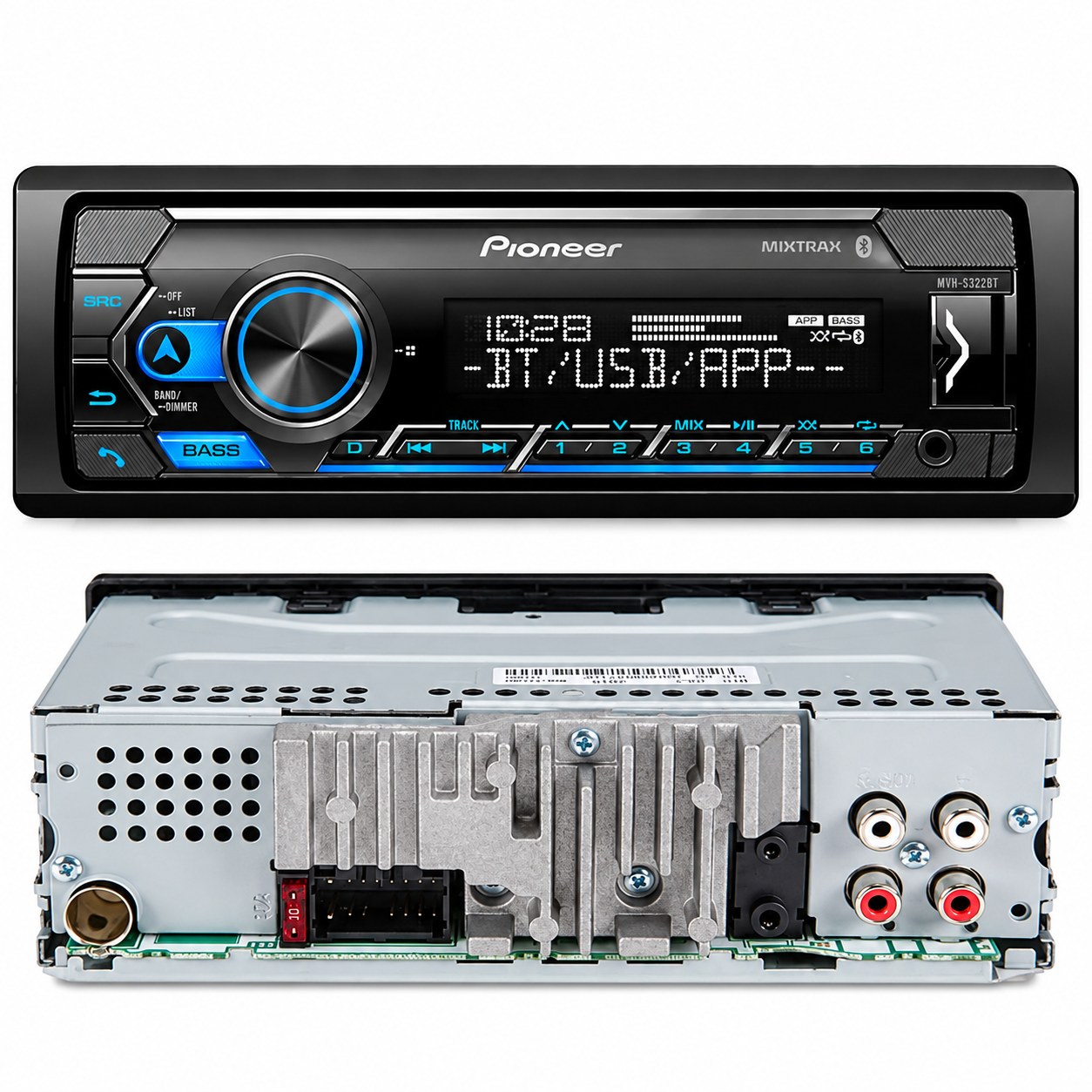 AUTOESTEREO PIONEER MVH-S322BT 1 DIN MULTIMEDIA