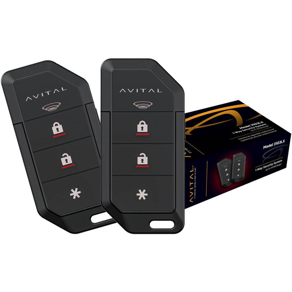 AUTO ALARMA AVITAL 3103LX SISTEMA DE SEGURIDAD DE 1 VIA SIN SIRENA